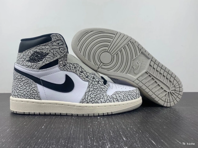 Cheap TBK OG 1 Air Jordan DZ5485-052 High Cement White 0716